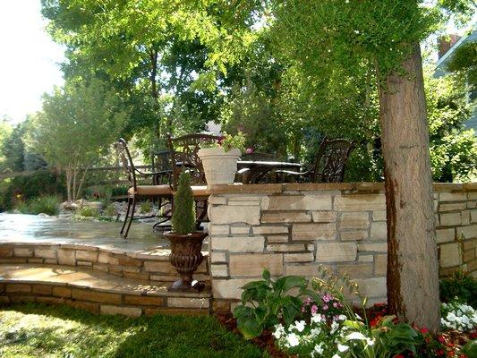 We specialize in custom stone and masonry that  create spaces that invite you to sit and stay awhile.