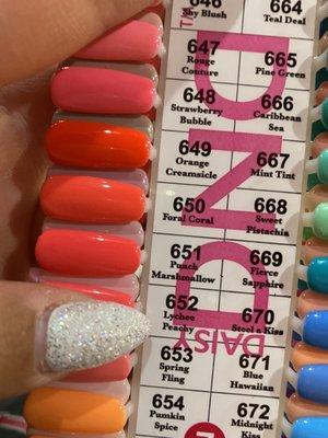 I chose 651 for my gel pedicure!