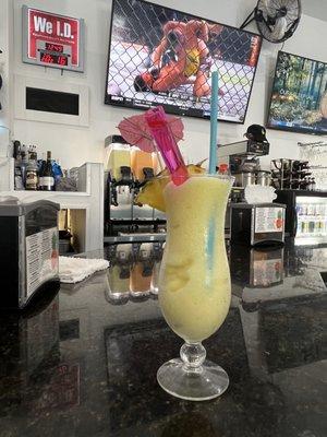 Pineapple slushie w/shot of tequila