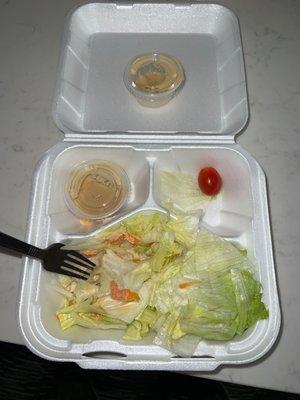 My lackluster dinner salad