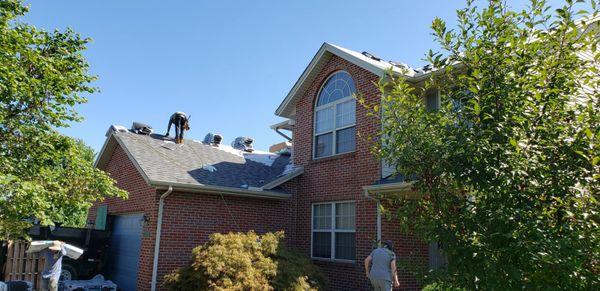 Have hail damage? Call us we will handle the insurance claim for you and get you approved to replace that damage roof.