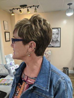 New client sassy short cut