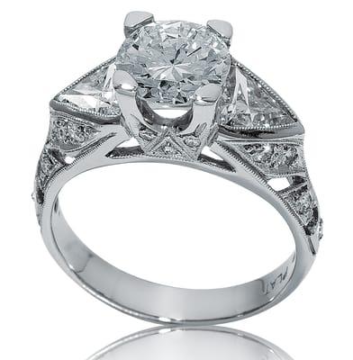 An Antique Style Engagement Ring Reminiscent of Earlier Times.