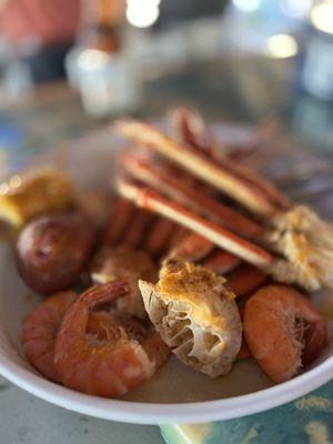 AYCE snow crab legs and shrimp $42.95