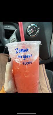 Zombie add lemonade