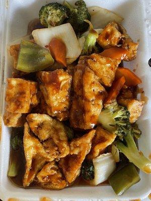 Tofu with garlic sauce