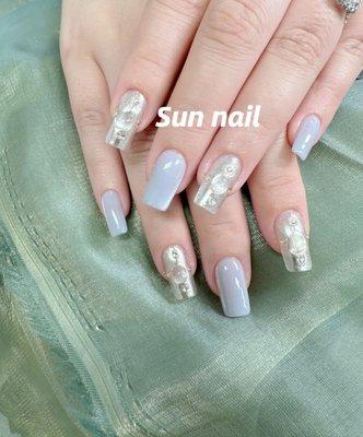 Gel X nail extensions