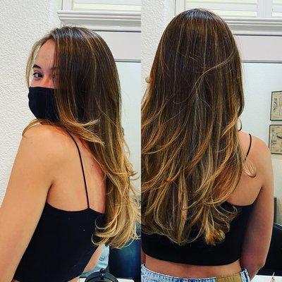 Sun kissed balayage