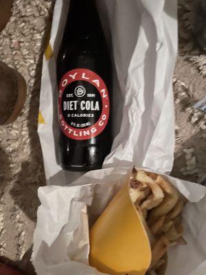 Cold diet soda in the same bag as (now cold & soggy) French fries I didn't order.