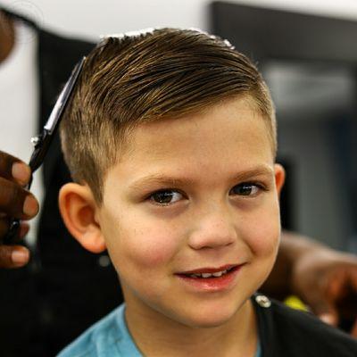 Check out this young man's haircut. Are you ready for your holiday pictures?