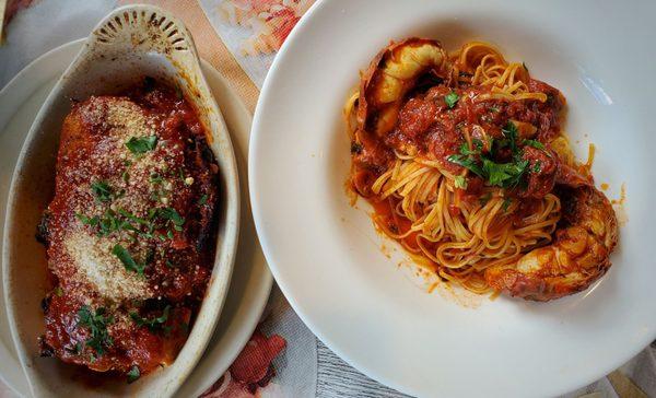 Lasagna & Lobster and Spaghetti