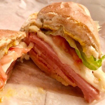 Hot Ham and Swiss Sub