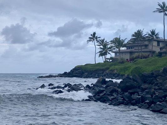 View of Whalers Cove from Koloa Landing