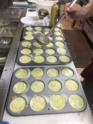 Home made zucchini muffins