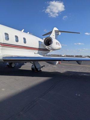 Arrival flight on Tarmac