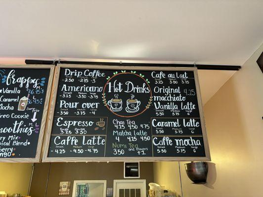 Coffee Menu