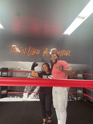 Me and The Owner/Trainer Heavy Weight Boxer " Joe The Future"