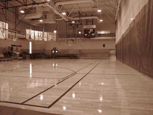 We have two full basketball courts!