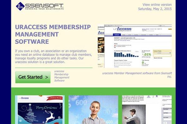 Ssensoft inc membership management software