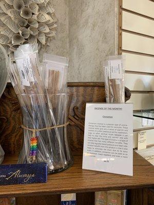 Locally made incense in dozens of scents!  A best seller!