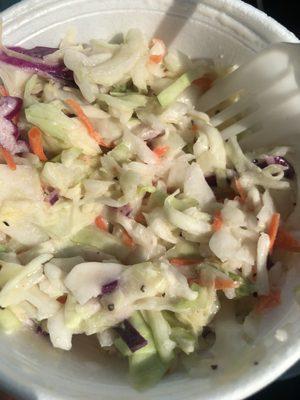 Coleslaw instead of fries for lunch