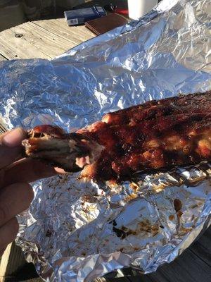 Baby back ribs in the park