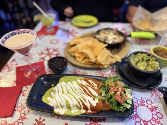 Christmas enchiladas