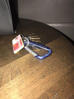 Someone left their keys here- but we've been sitting here 30 min.   Must be good drinks?