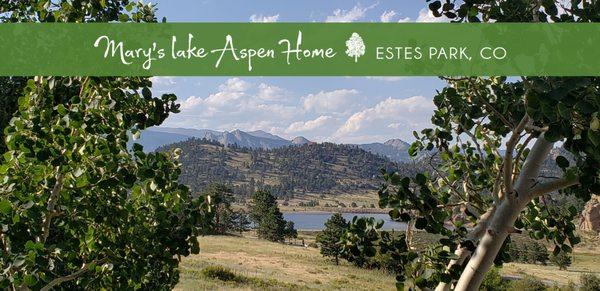 Mary's Lake Aspen Home.  View from Covered Deck