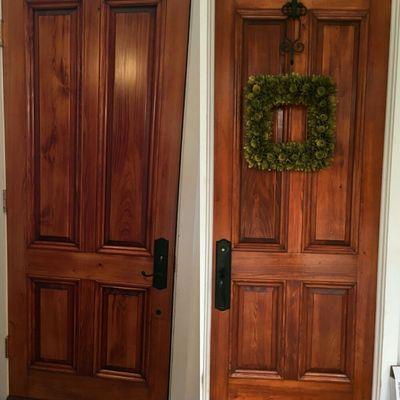 Wood Door Refinishing Covington Louisiana