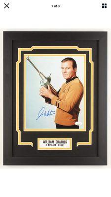 Captain Kirk , William Shatner signed & certified photo.