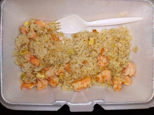 How could a humble dish such as Shrimp Fried Rice be elevated so highly? This was by far the best shrimp fried rice ever. So good!