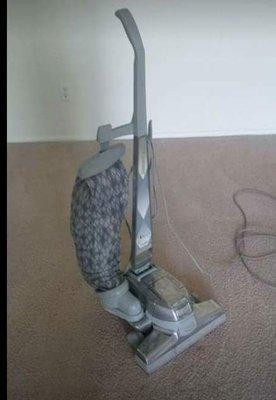 Our first step is to vacuum your carpets with a hepa-vac