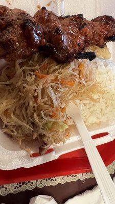 Pancit and bbq