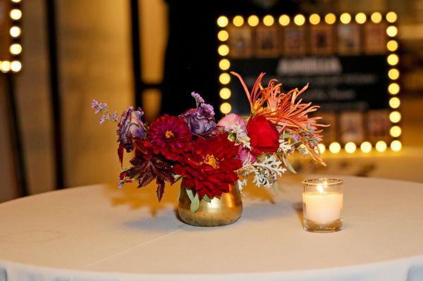 Cocktail table arrangement