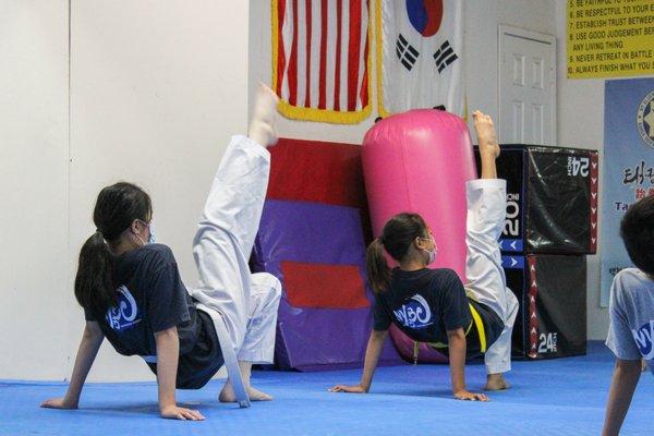 Front kick practice