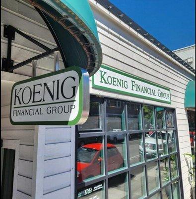 Koenig Financial Group's offices in downtown Edmonds, WA.