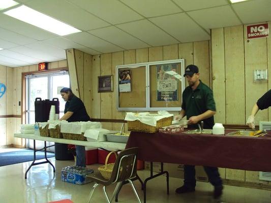 Catering our local's Christmas BBQ