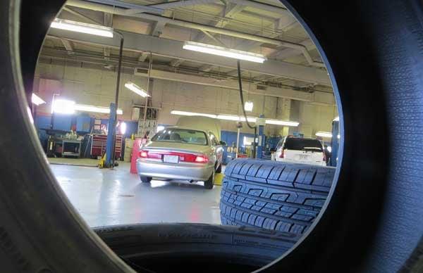 Tires are balanced, patched, rotated and mounted at Martin Automotive.