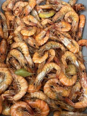 boiled shrimp $8.99/ lb