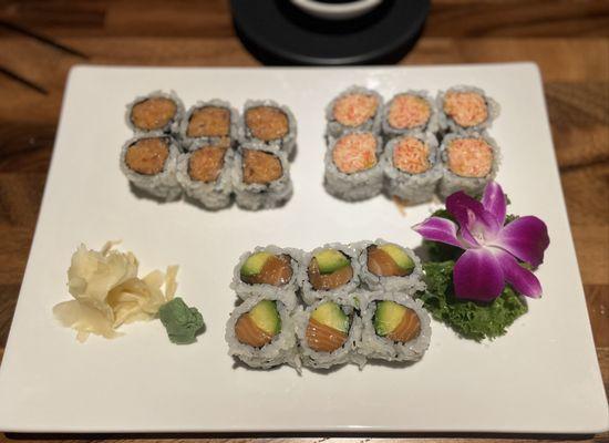 Special Maki Combo - any 3 rolls. This place is great! Also, try the garlic edamame.