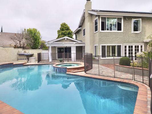 Great pool in backyard.