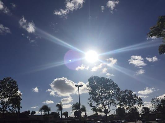 Took this pic while walking with my Fitbit buddy ! Beautiful clouds windy today