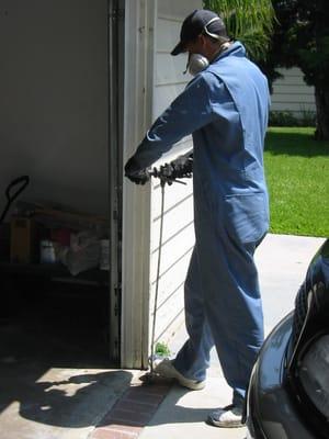 Subterranean termite treatment.