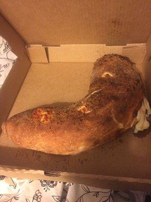 Small cheese calzone/Stromboli from Jojo's. Feeds 1-2 people!!