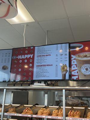 Donut menu