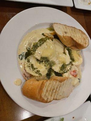 Smoked Mozzarella Ravioli with Tomato & Basil