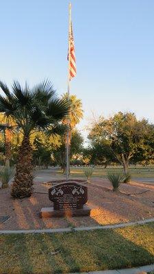 Veterans' section of the cemetery.