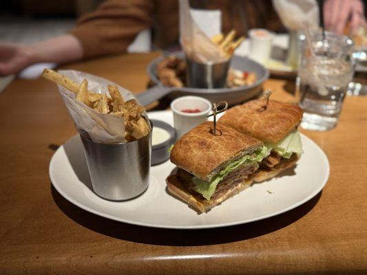 Chicken fried sandwich