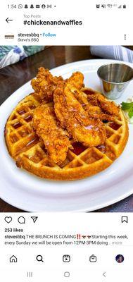 Chicken and waffles